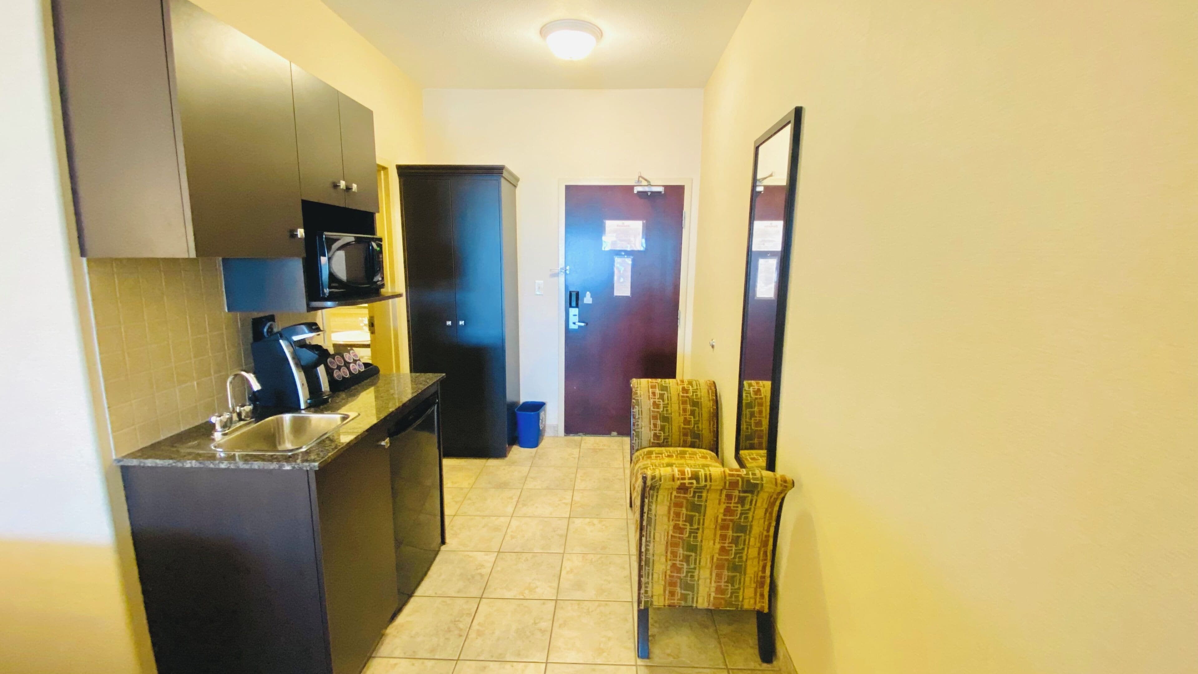 separate bathtub and shower, free toiletries, hair dryer, dressing gowns