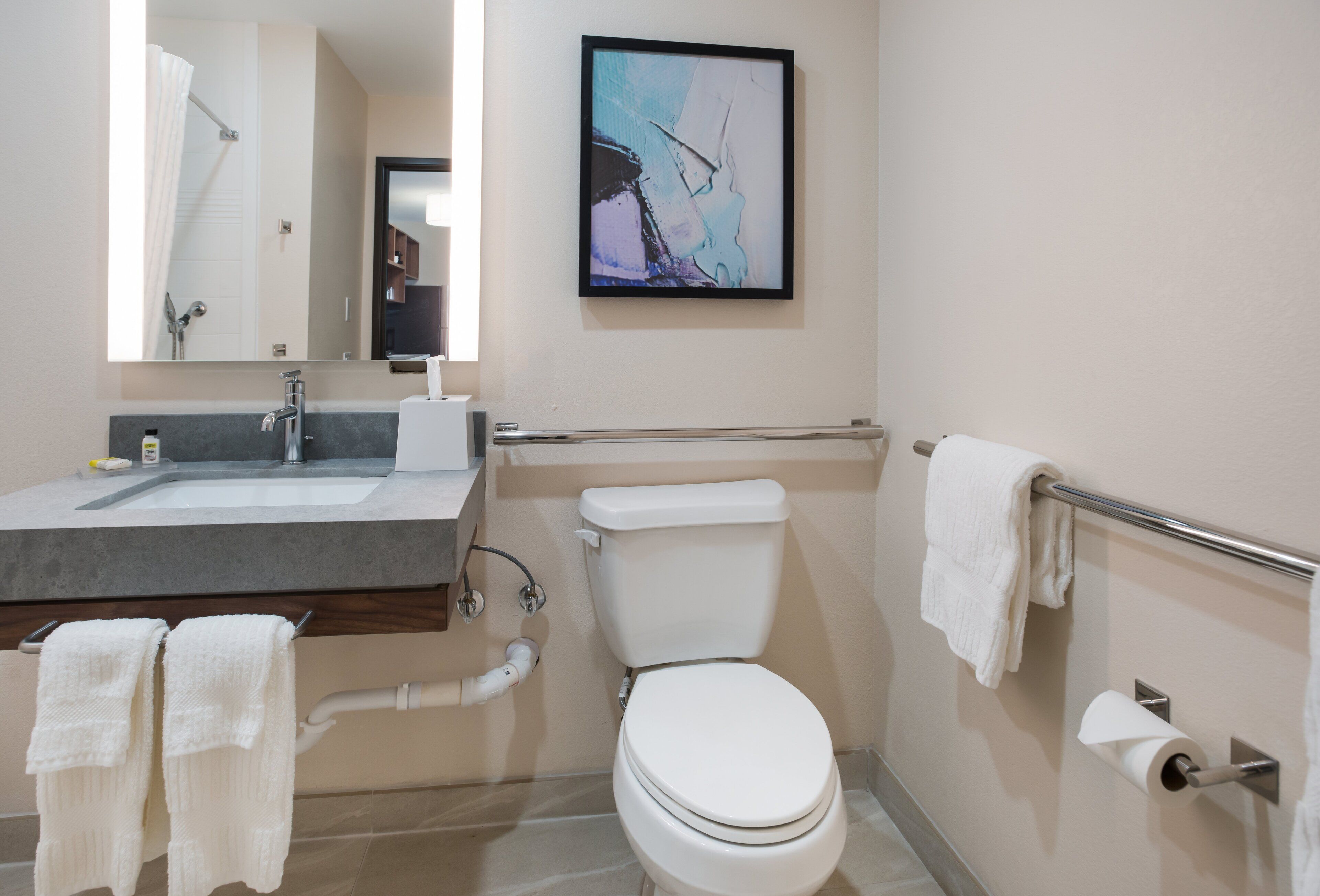 suite, 1 bedroom, accessible (mobility, accessible tub) | 1 bedroom, desk, laptop workspace, iron/ironing board