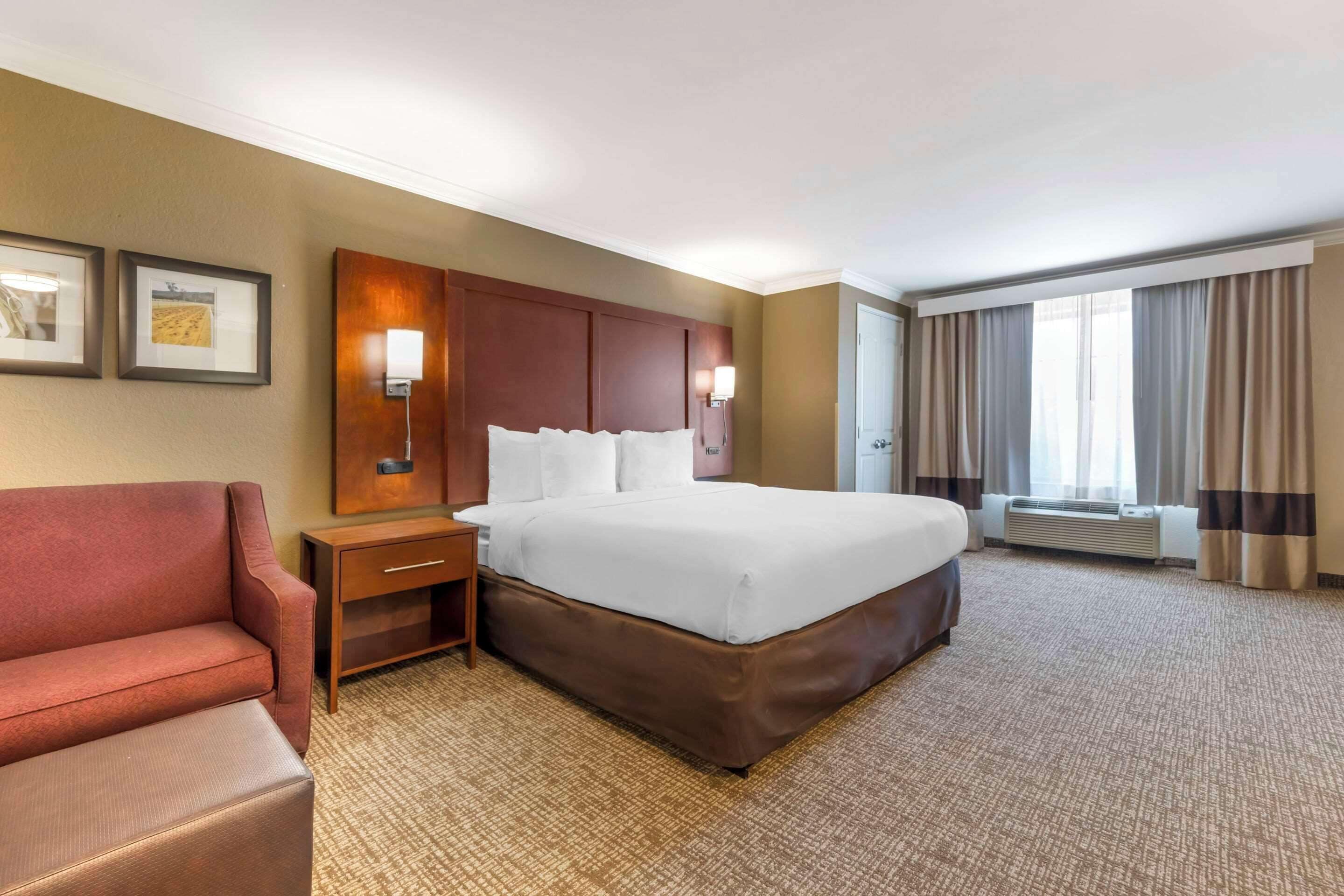 Suite, 1 King Bed with Sofa bed, Non Smoking | Premium bedding, desk, blackout curtains, iron/ironing board