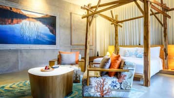 Literie de qualité supérieure, mini-bar avec articles gratuits