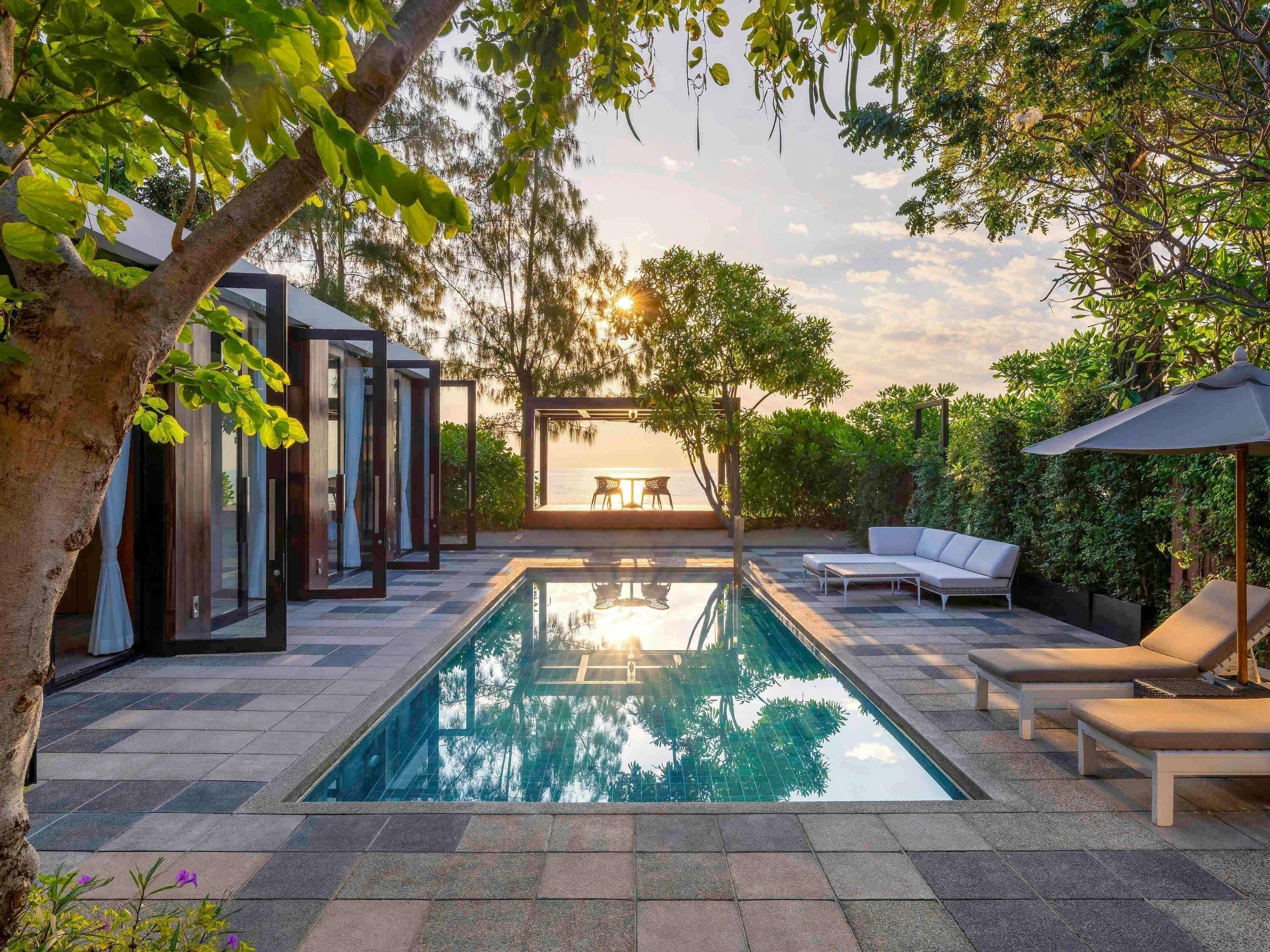 Villa, 2 Bedrooms, Beachfront, Private Pool | Premium bedding, free minibar items, in-room safe, desk