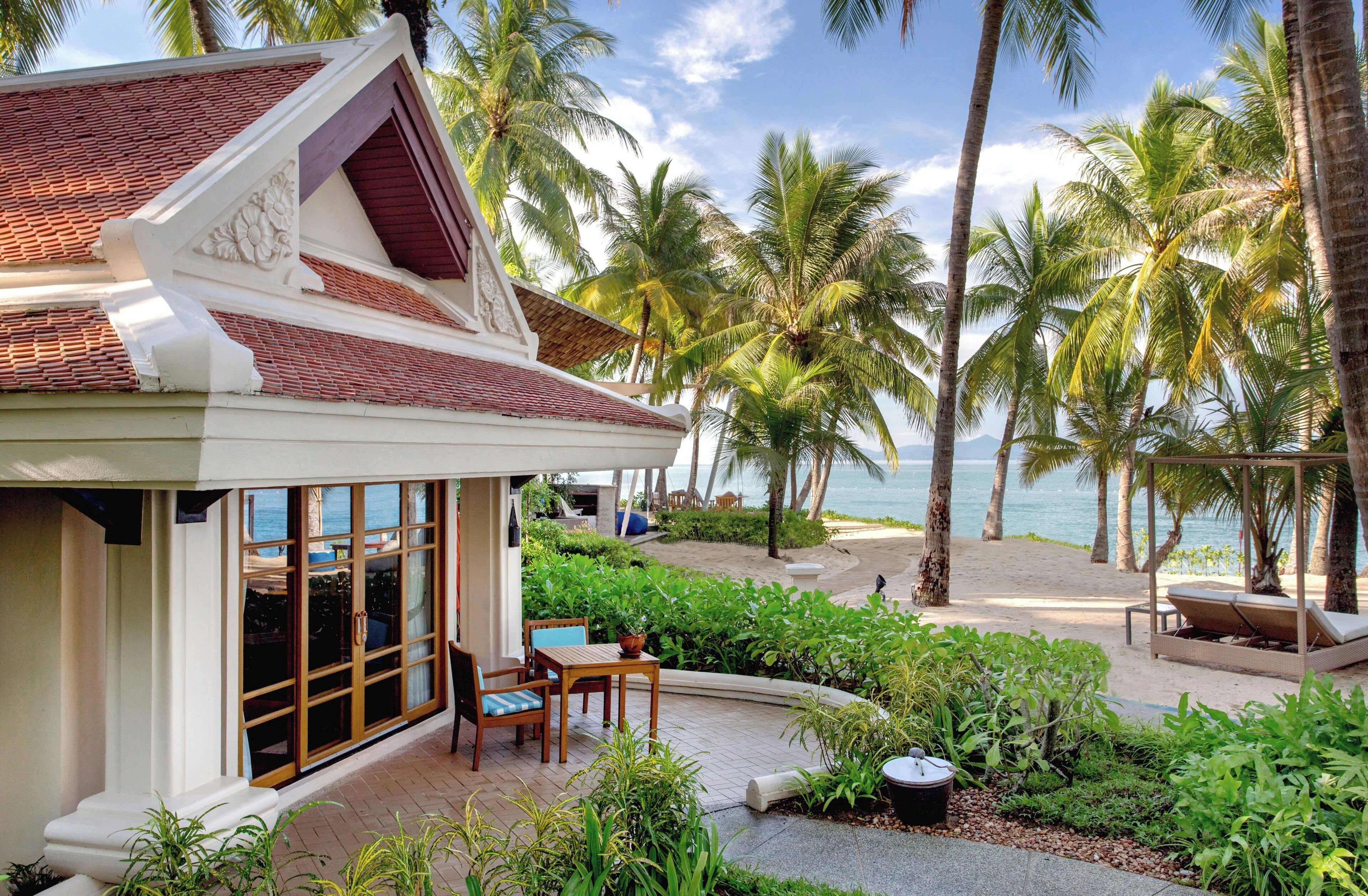 Biệt thự Deluxe, sát bãi biển | Bộ đồ giường cao cấp, minibar, két bảo mật tại phòng, bàn 