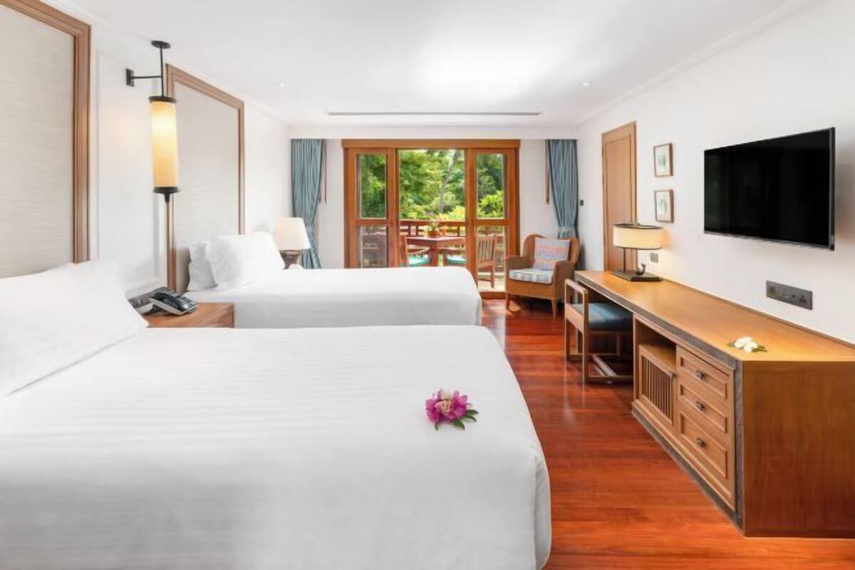 Ropa de cama de alta calidad y minibar