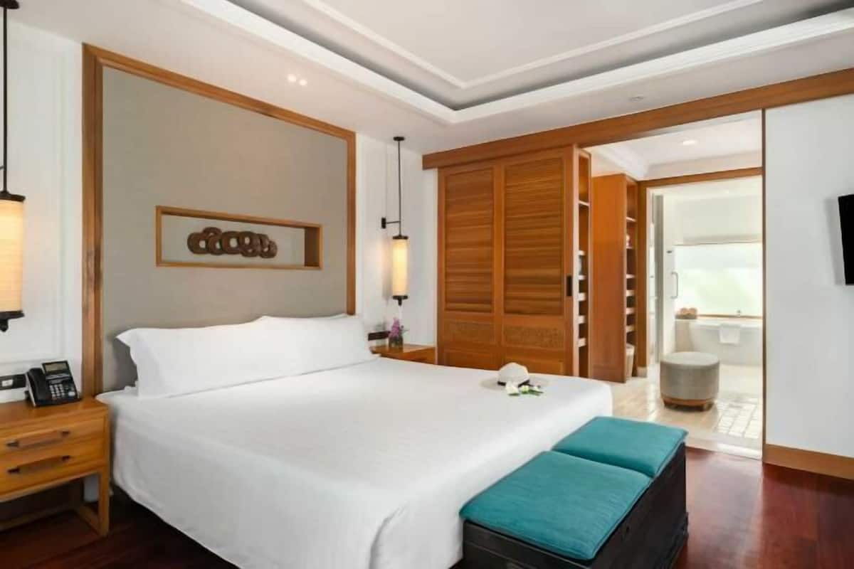 Ropa de cama de alta calidad y minibar