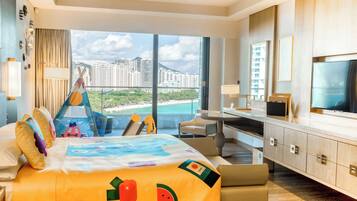 Family Room, 1 King Bed, Balcony, Ocean View | 1 bedroom, premium bedding, down comforters, minibar