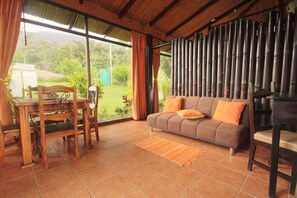Villa, 2 Bedrooms, Mountain View | Living room - Arenal Waterfall Lodge Villas (La Fortuna)