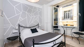 Desk, iron/ironing board, free WiFi, bed sheets