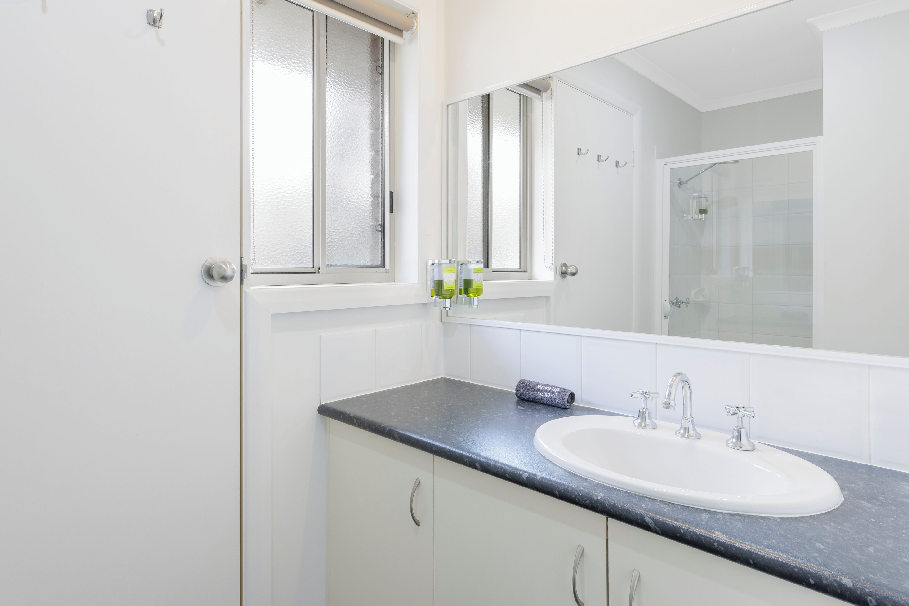 two bedroom apartment | bathroom | free toiletries, hair dryer, towels