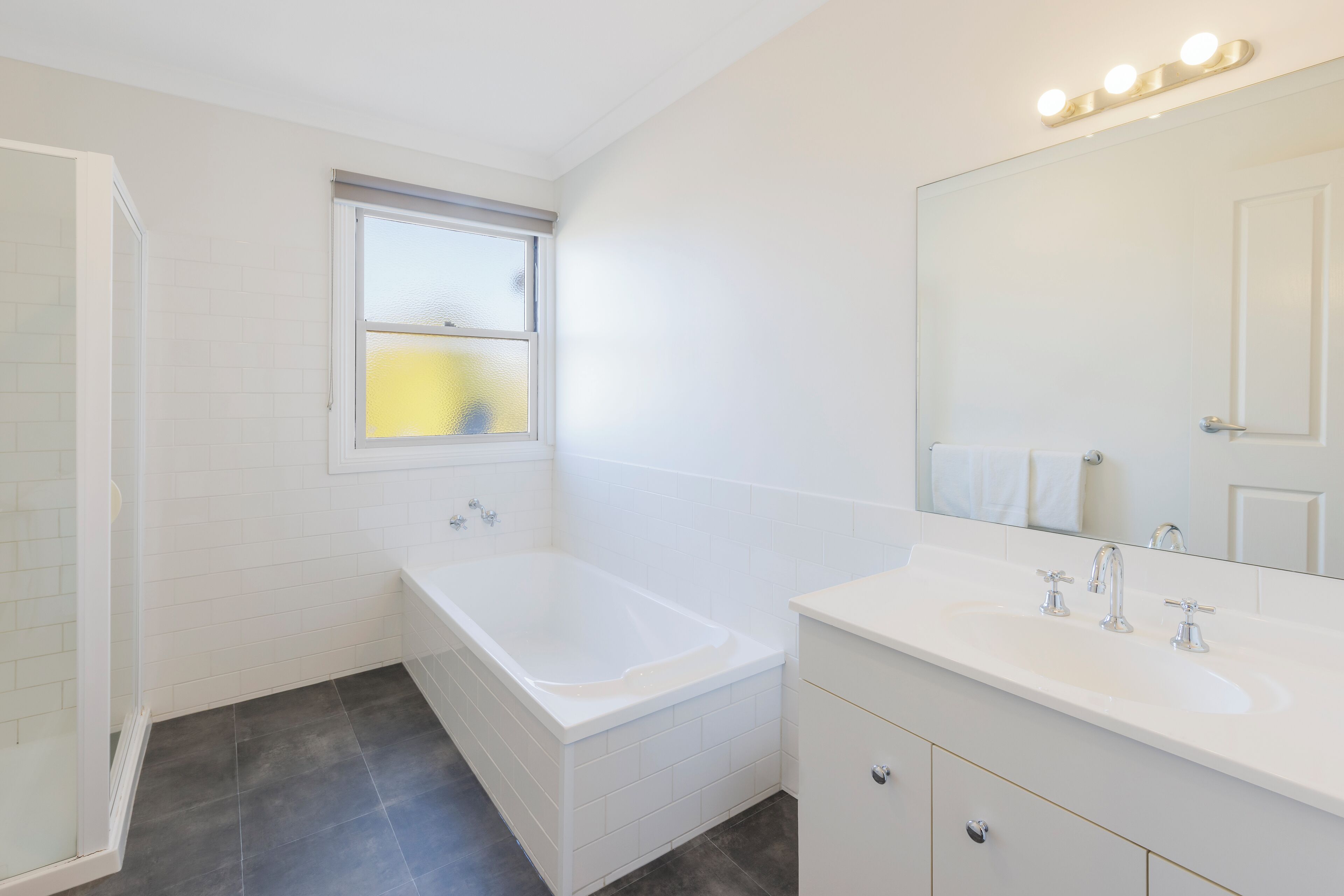 two bedroom apartment | bathroom | free toiletries, hair dryer, towels