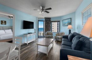 Standard-Apartment, 2 Schlafzimmer, Meerblick | Strand-/Meerblick