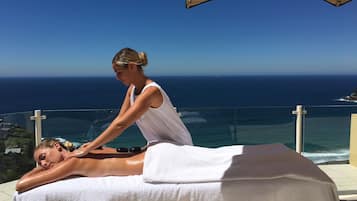 Aromaterapi, hot stone-massage, deep tissue-massage, svensk massage