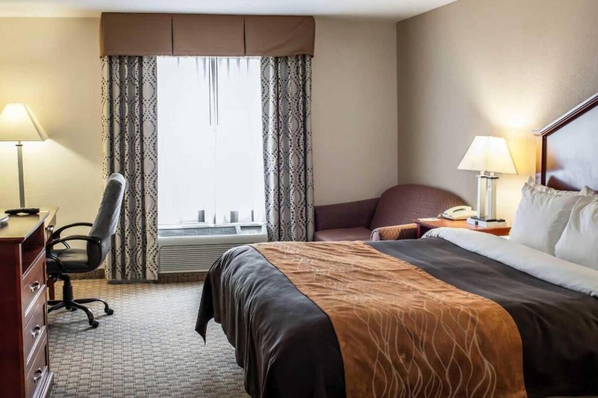 Premium bedding, down duvets, pillow-top beds, desk