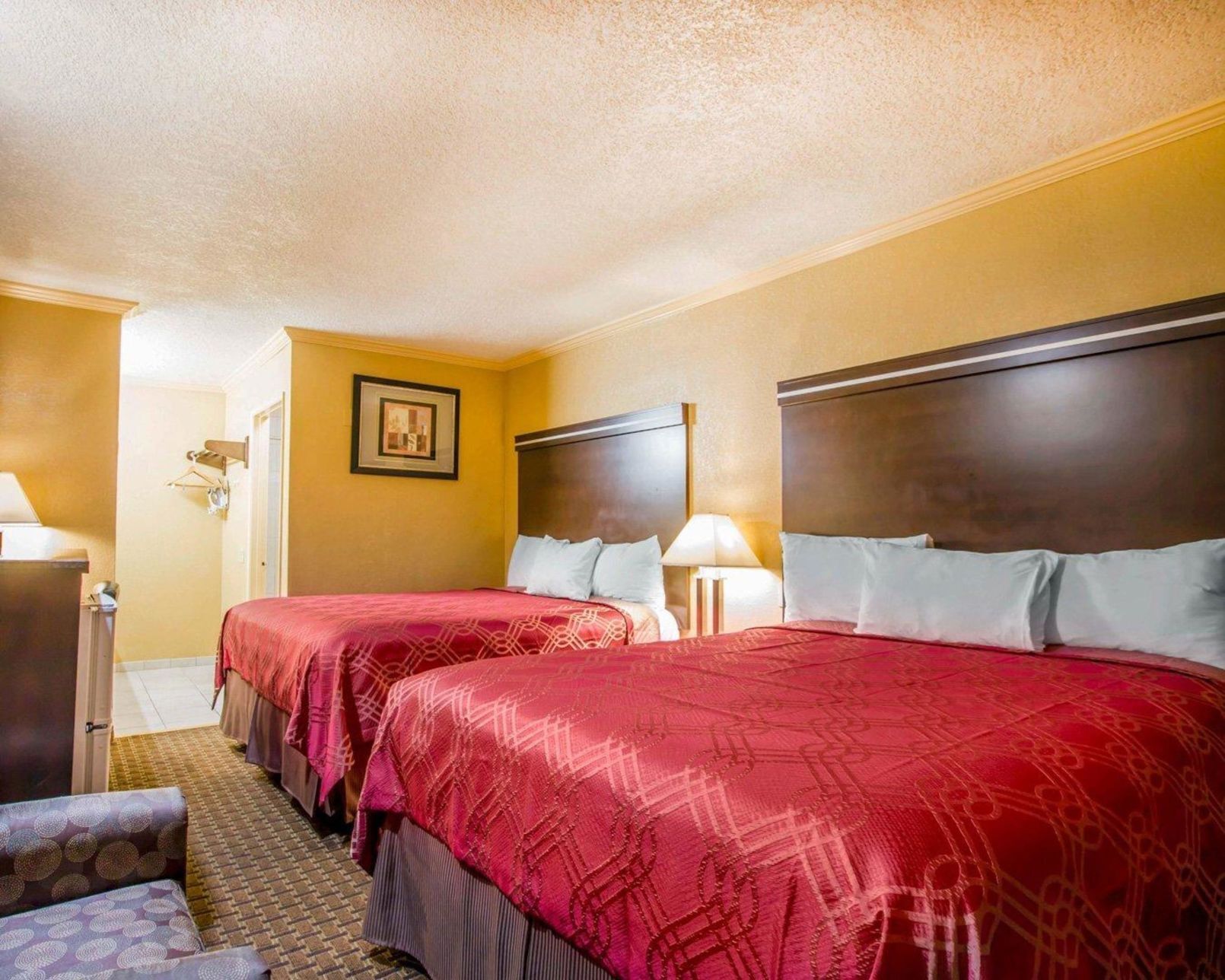 Desk, blackout drapes, iron/ironing board, free WiFi