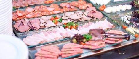 Daily buffet breakfast (EUR 12 per person)