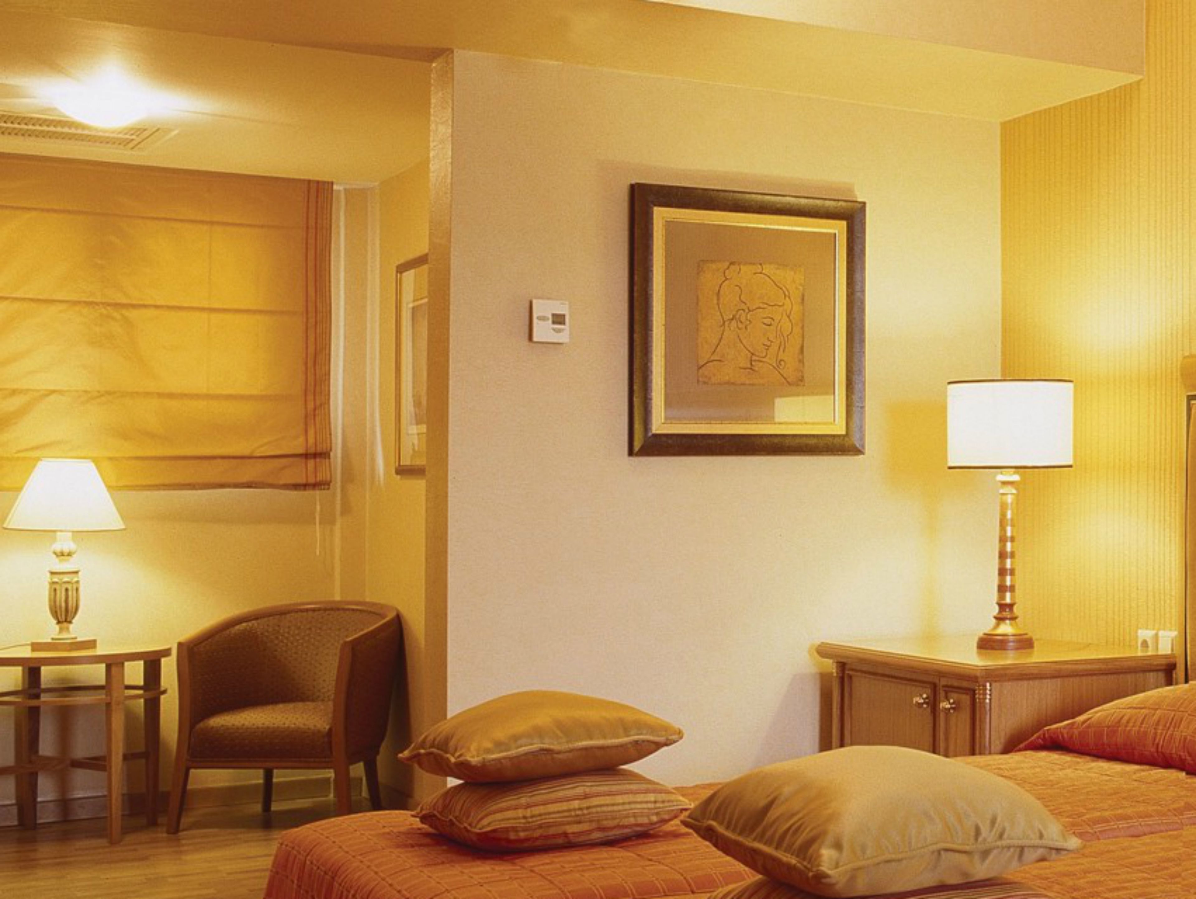 hypo-allergenic bedding, minibar, in-room safe, desk