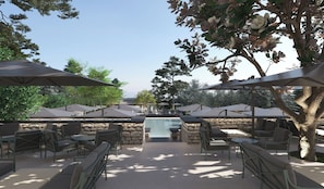 Bar junto a la piscina