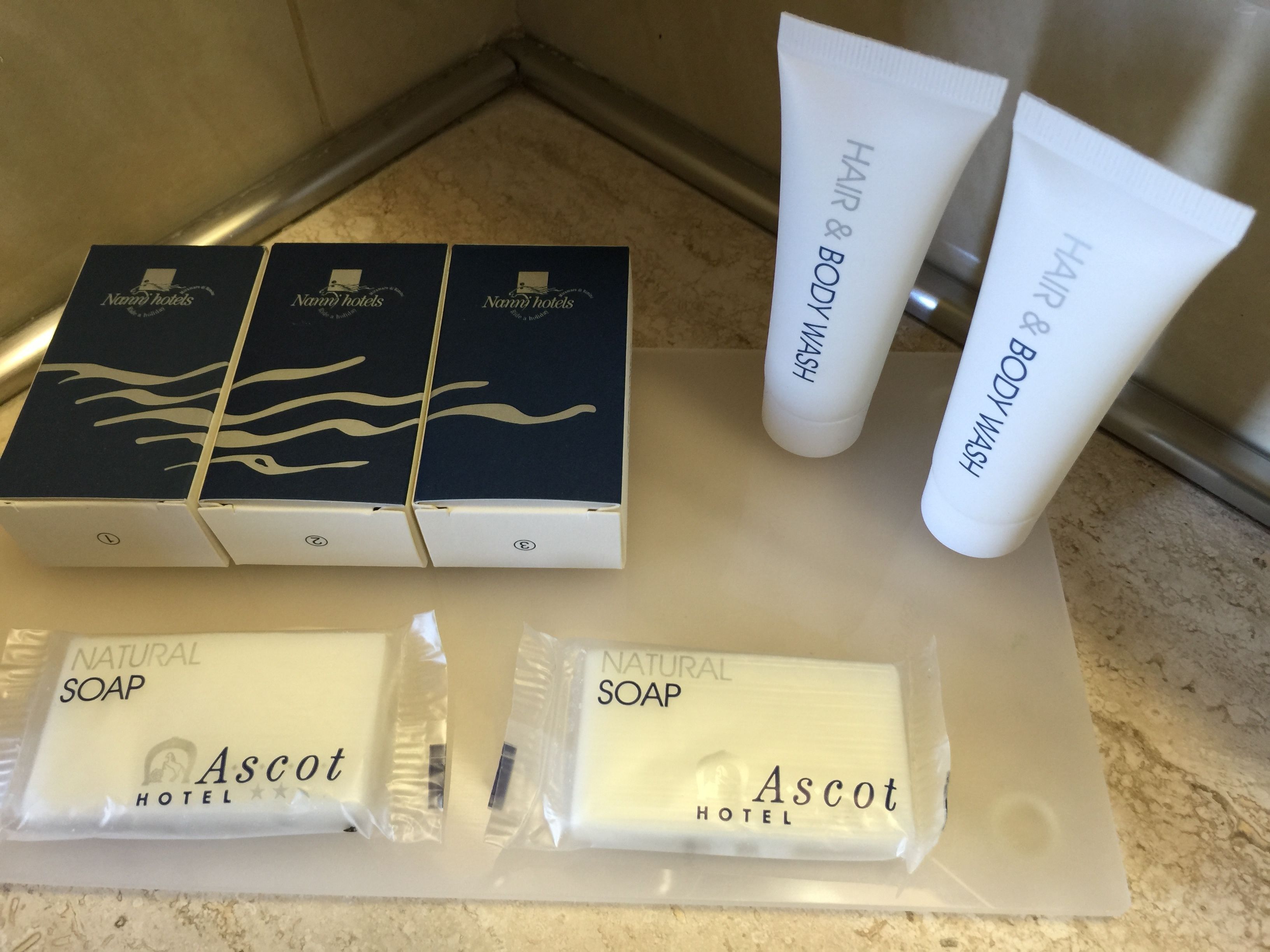 shower, free toiletries, hair dryer, bidet