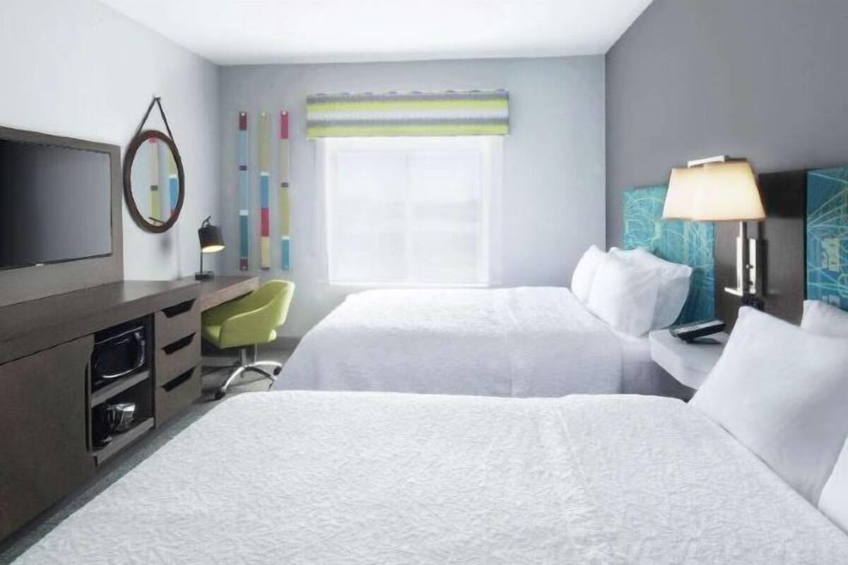 Premium bedding, pillow-top beds, in-room safe, desk