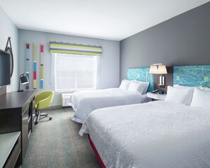 高級寢具、特厚豪華床墊、房內夾萬、書桌