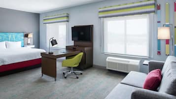 Premium bedding, pillowtop beds, in-room safe, desk