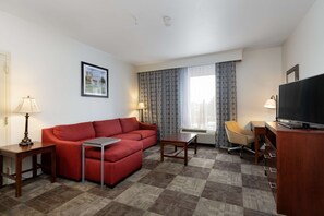 Suite, 1 King Bed, Non Smoking | Living area | LCD TV - Hampton Inn & Suites Baton Rouge - I-10 East (Baton Rouge)