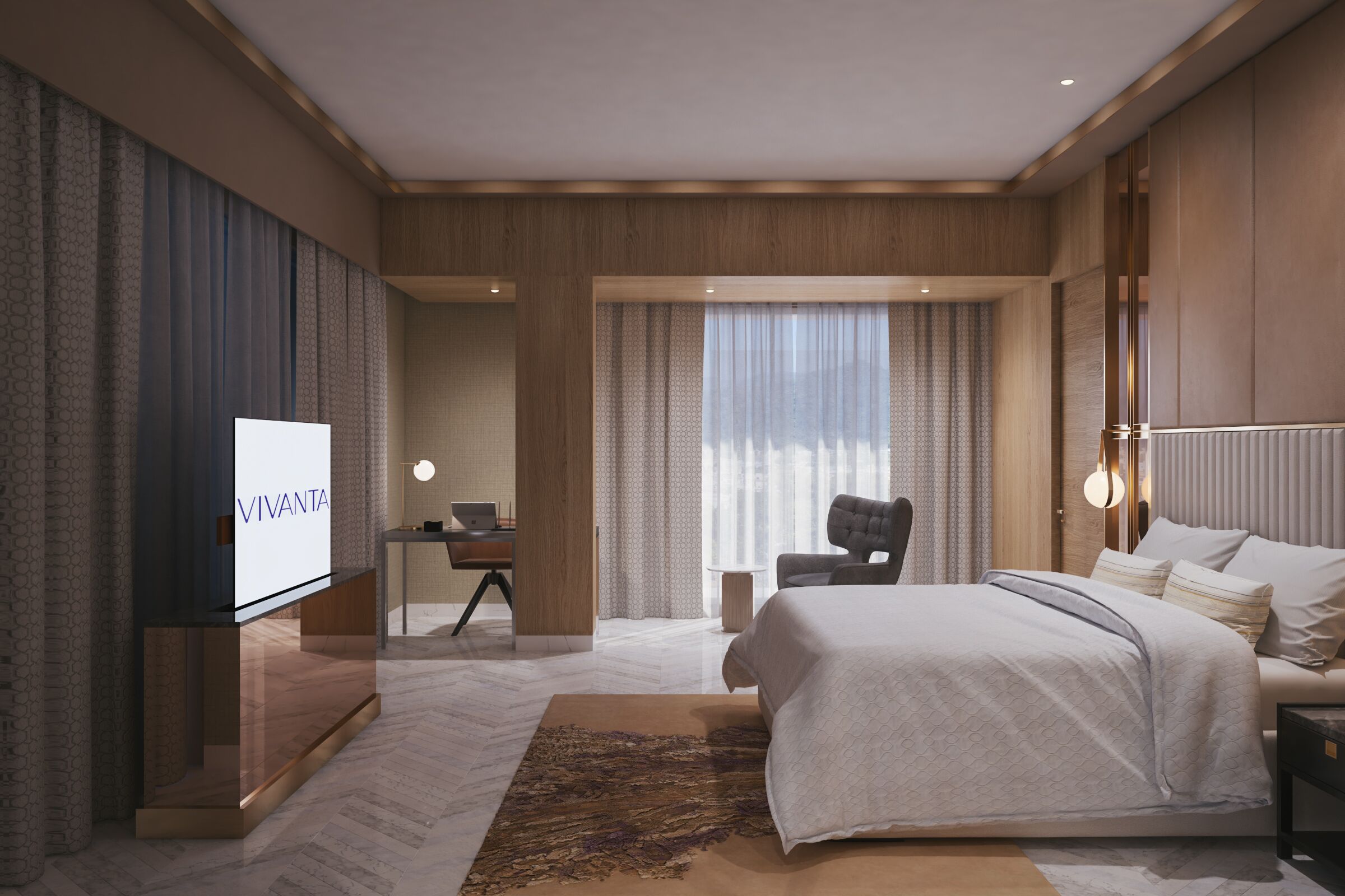 suite, 1 king bed (vivanta) | minibar, in-room safe, desk, soundproofing