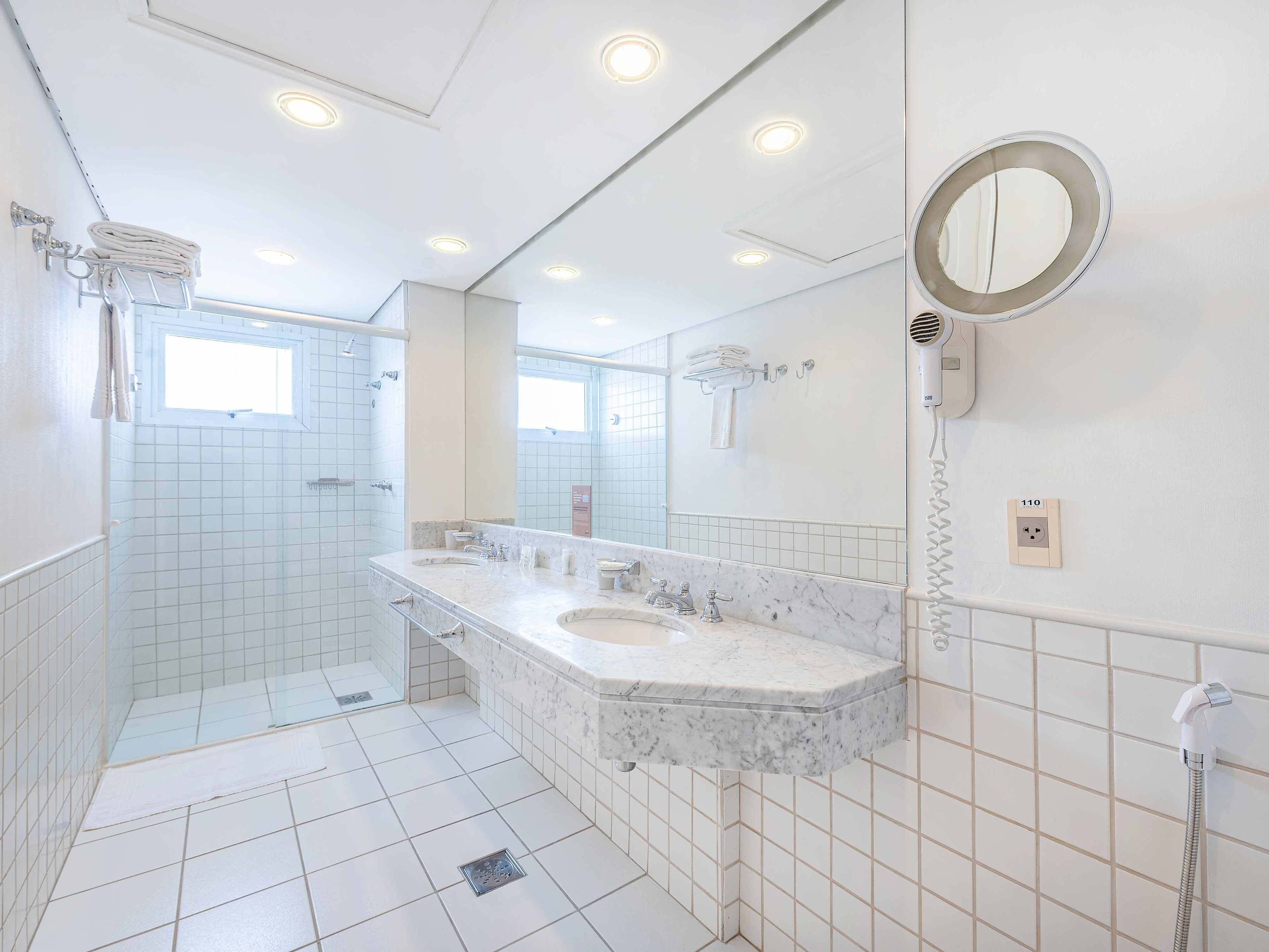 suite | bathroom | shower, rainfall showerhead, free toiletries, hair dryer