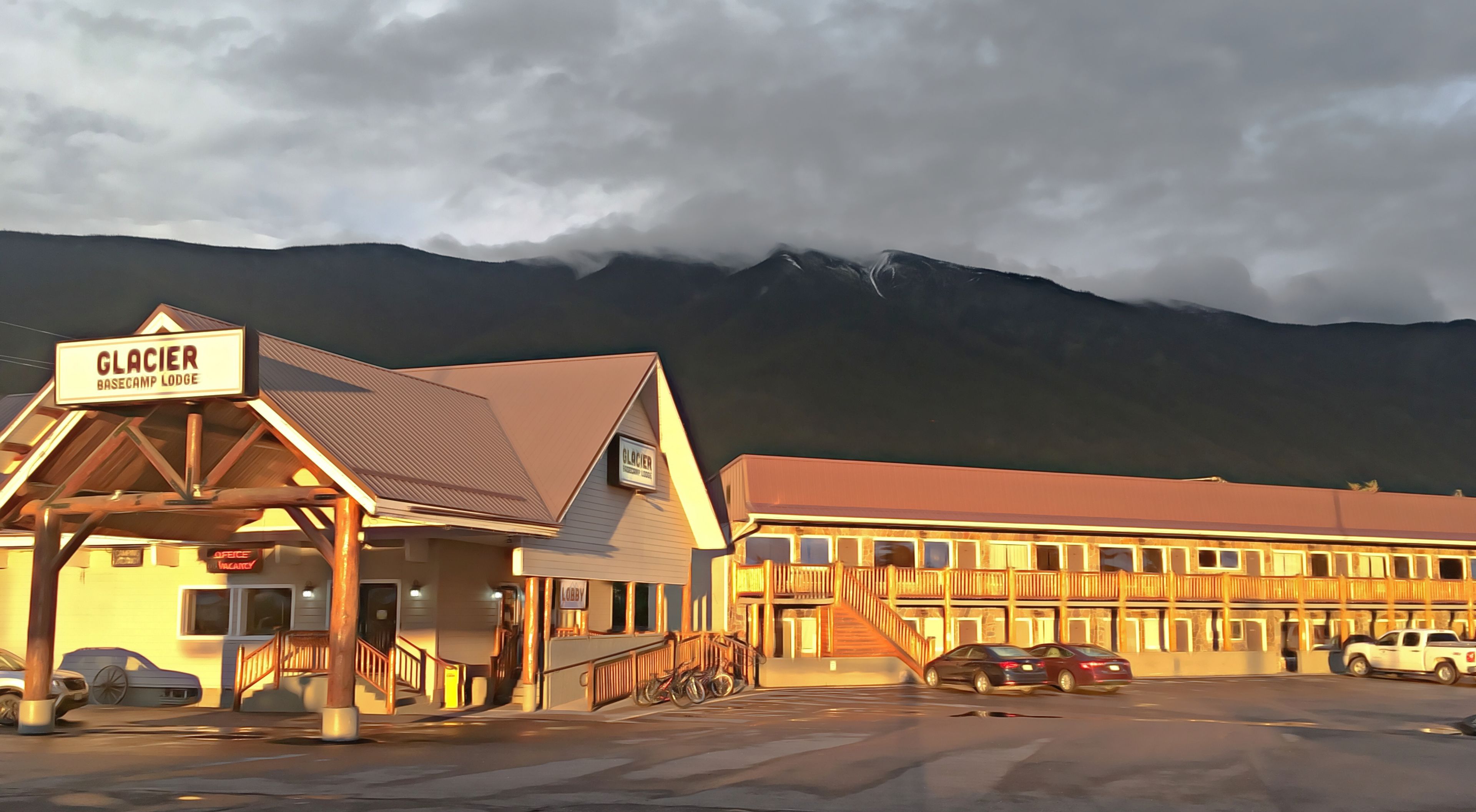 Vista frontal de la propiedad