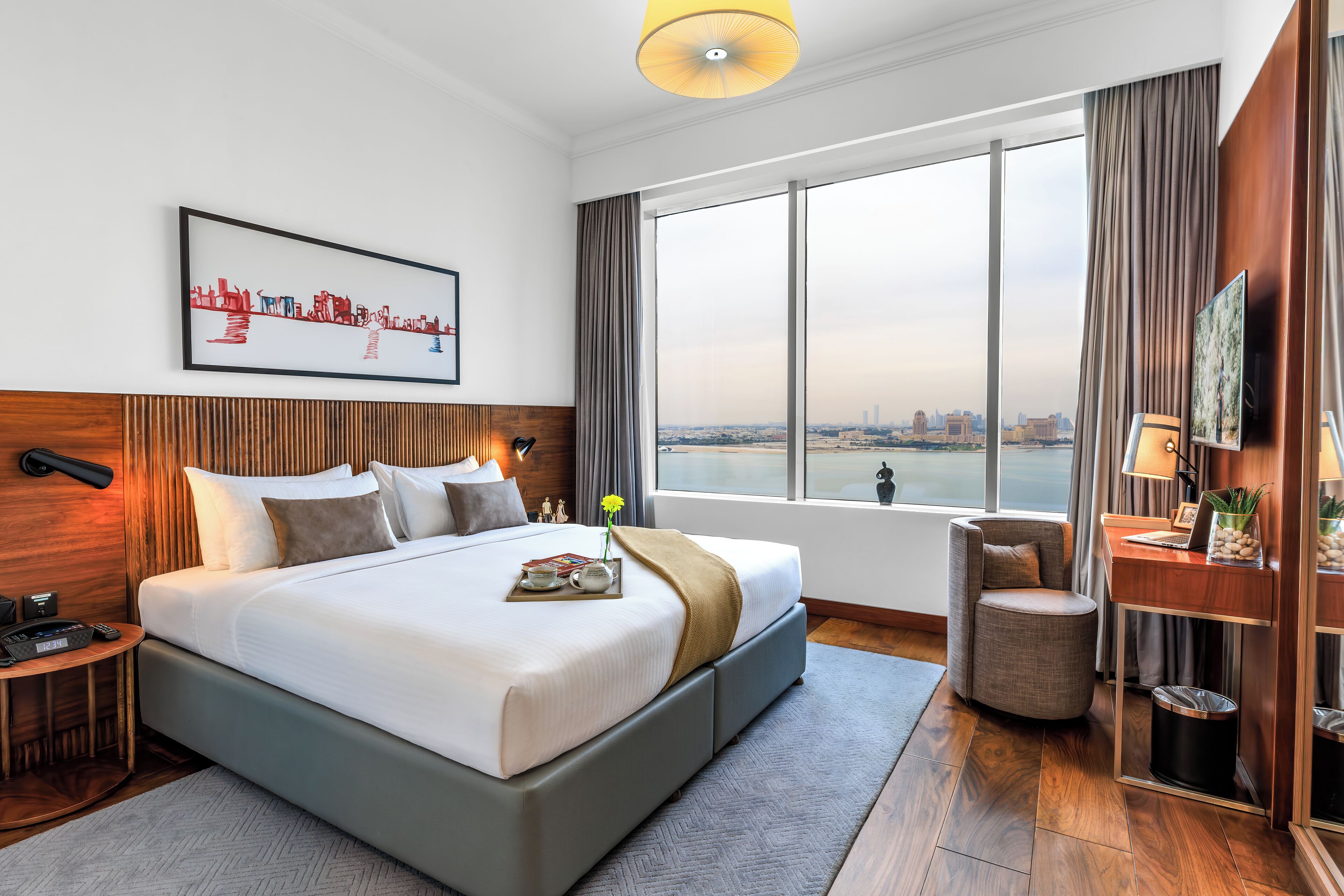 Premier Room, 1 Bedroom | Hypo-allergenic bedding, pillow-top beds, in-room safe