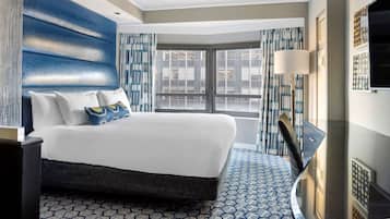 Hypo-allergenic bedding, in-room safe, desk, laptop workspace