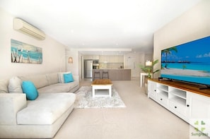 Executive Two Bedroom Apartment | Living area - Azzura Greens Resort (Hope Island)