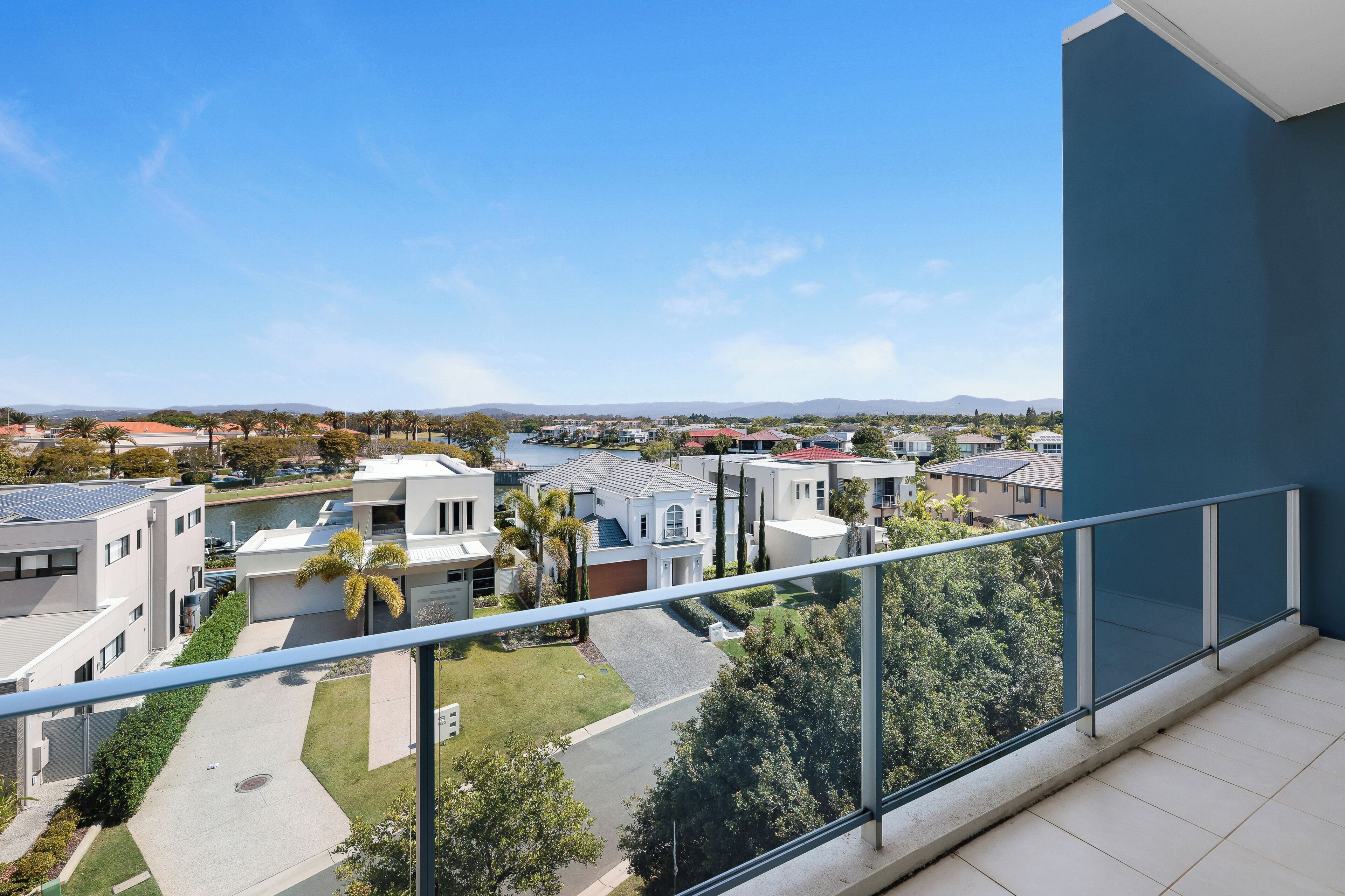 Uitzicht vanaf balkon