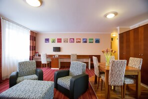 Apartment, 2 Bedrooms | Living area | TV - City Home Budapest (Budapest)