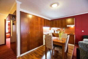 Apartment, 2 Bedrooms | Private kitchen | Fridge, microwave, coffee/tea maker, electric kettle - City Home Budapest (Budapest)