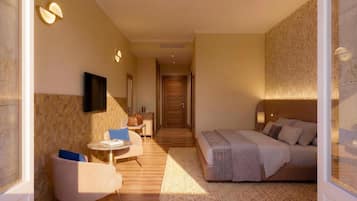 Premium bedding, minibar, in-room safe, desk