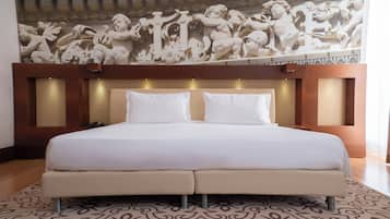 Ropa de cama de alta calidad y minibar