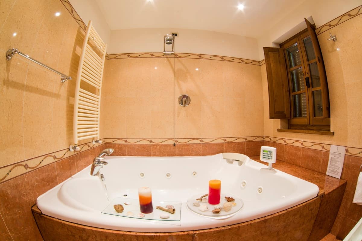 free toiletries, hair dryer, bathrobes, slippers