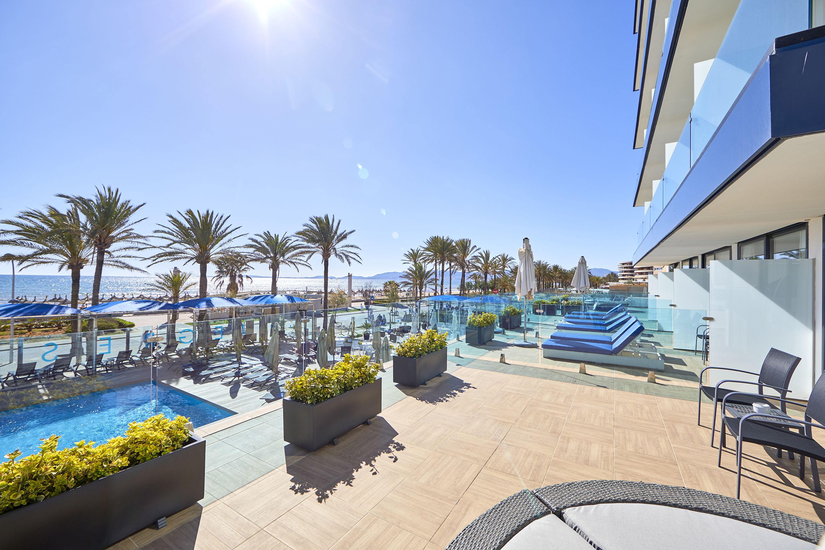 Superior tweepersoonskamer, terras, uitzicht op zee (Panoramic View) | Terras