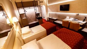 Premium bedding, minibar, in-room safe, desk