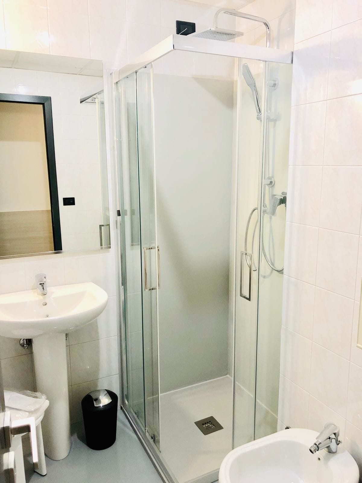 free toiletries, hair dryer, towels