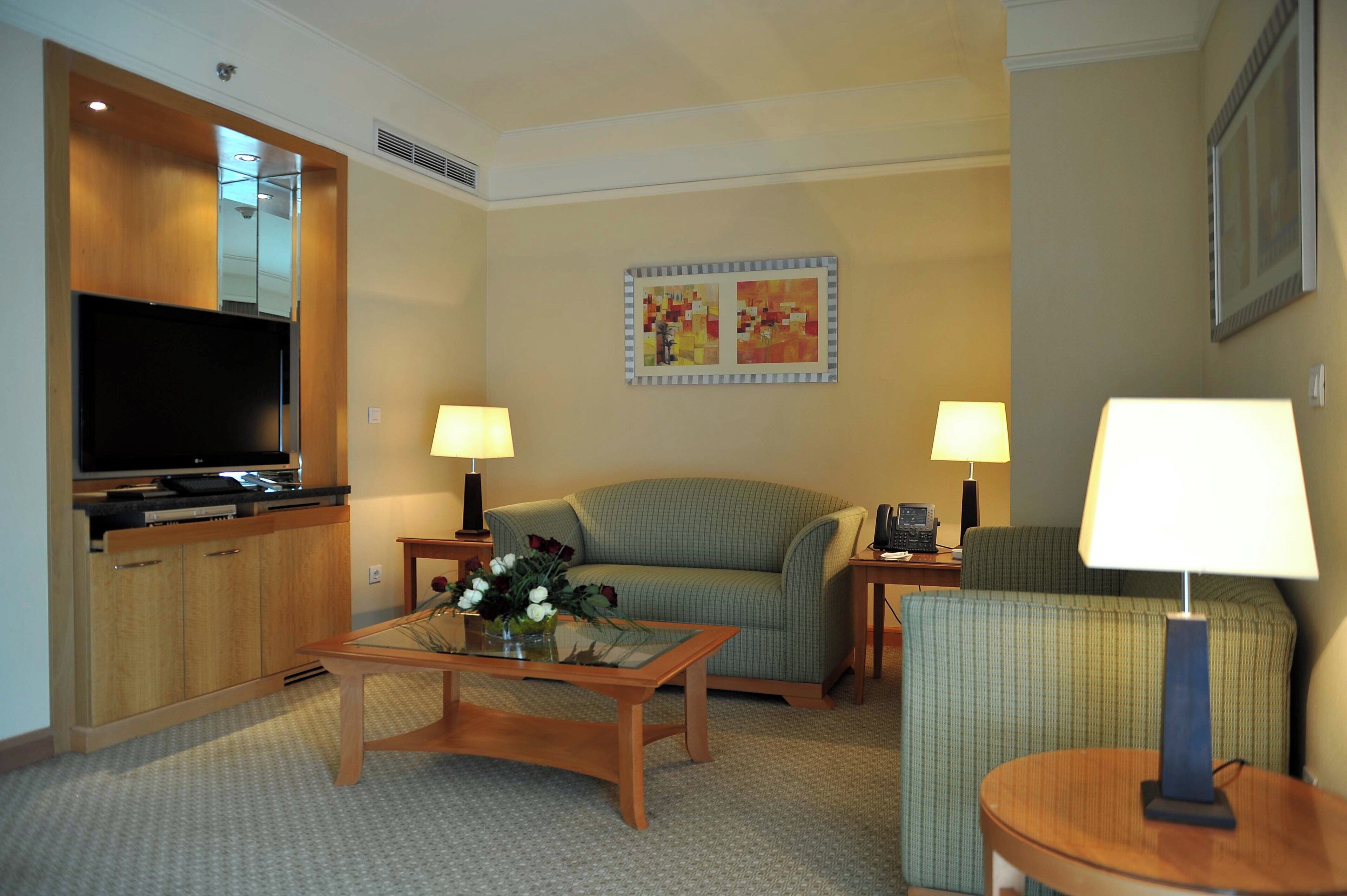 Suite, 1 Bedroom, Smoking, Pool View | Frette Italian sheets, premium bedding, down duvets, minibar