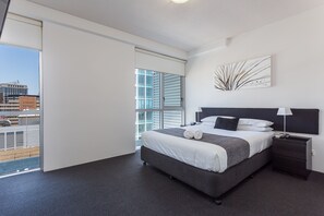 One Bedroom Apartment | 1 bedroom, desk, laptop workspace, blackout drapes