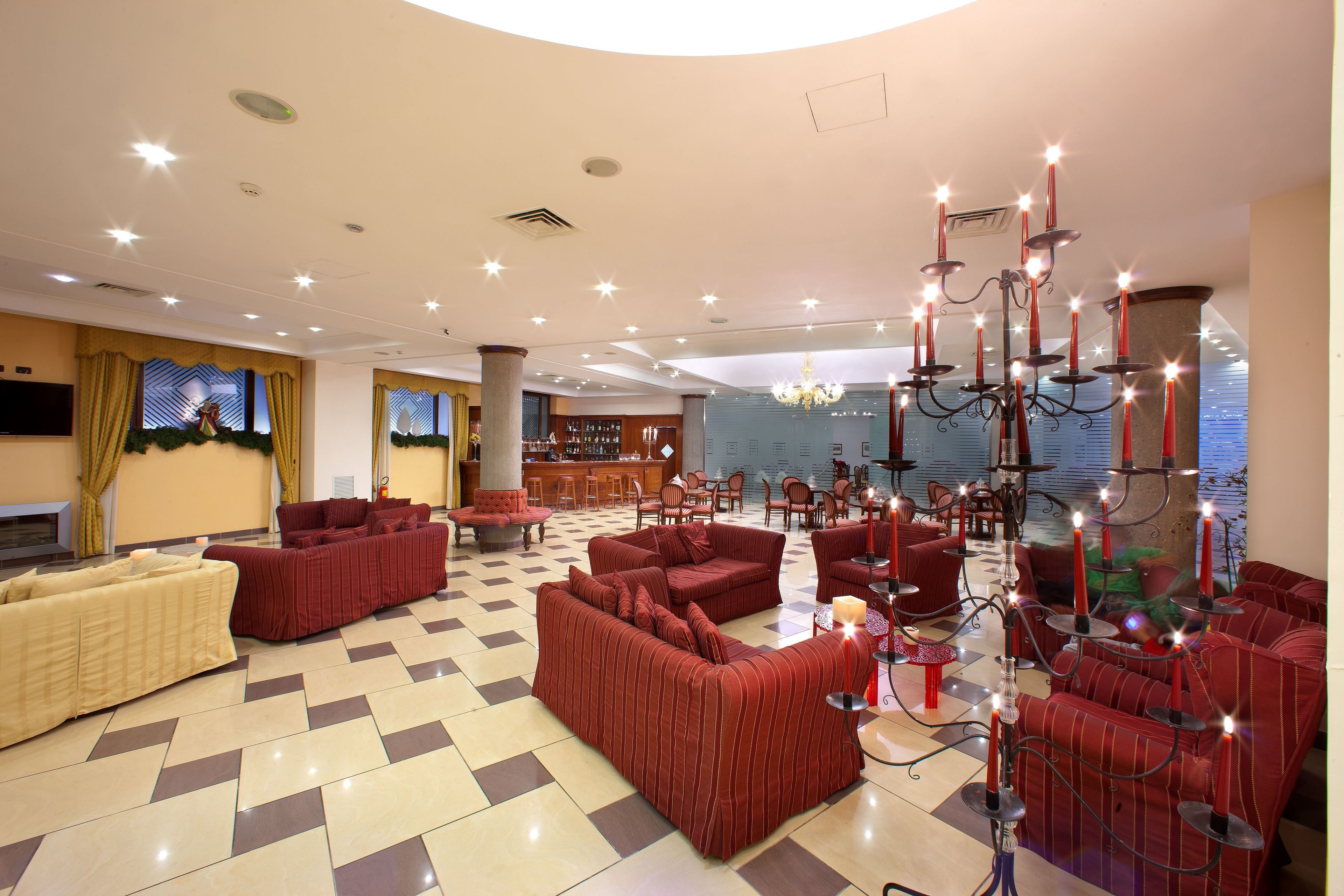 Sala de estar en el lobby
