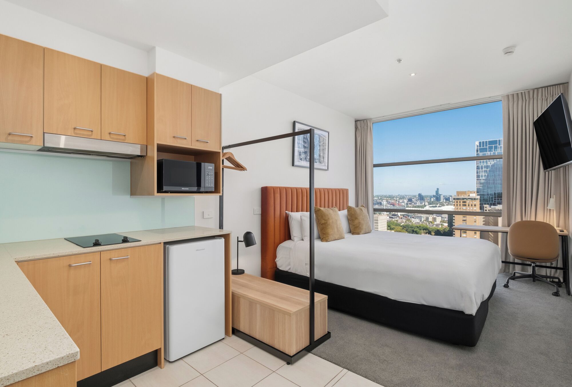 Studio Apartment | 免费 WiFi、床单