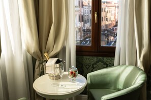 Premium Double Room (Canal View) | Premium bedding, minibar, in-room safe, individually furnished