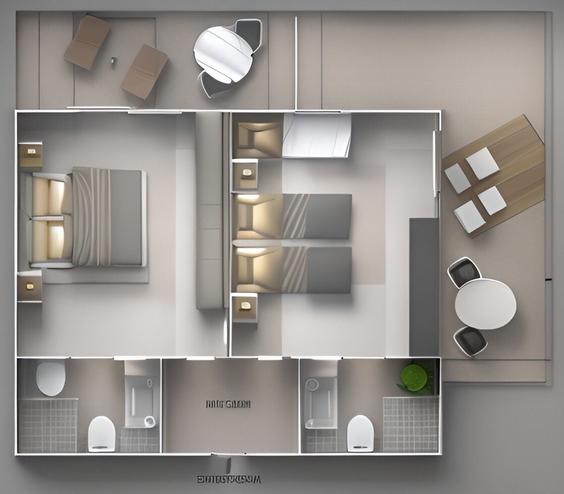 family suite, 2 bedrooms, patio, ground floor | 1 bedroom, hypo-allergenic bedding, down duvets, minibar