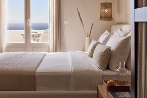 Junior Suite, Sea View | Premium bedding, in-room safe, iron/ironing board, free WiFi