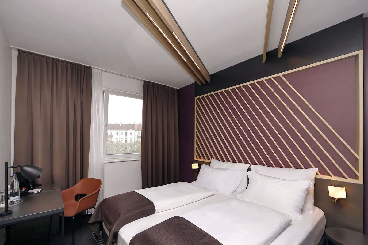 Premium Double Room | Hypo-allergenic bedding, in-room safe, desk, blackout curtains