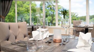 Lunch, dinner served; local and international cuisine, garden views