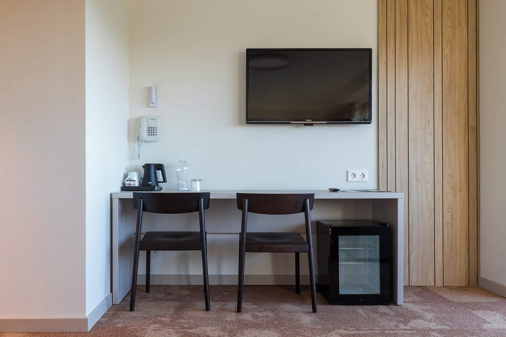 premium double room | 1 bedroom, desk, laptop workspace, blackout curtains